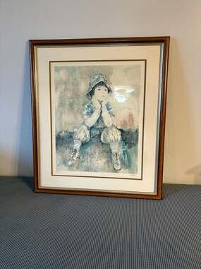 Richard Shepard 'Boy in Hat' Signed Limited Edition Lithograph 8/350